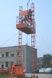 Ηλεκτρικός ανελκυστήρας ανελκυστήρων κατασκευής συσκευών ασφάλειας (διπλά κλουβιά)/ανελκυστήρας οικοδόμησης